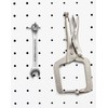 QWORK® 60 x Perforated Wall Hooks, Pegboard Hooks, Tool Wall