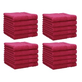 Betz Naples Flannels 100% Cotton 30 x 30 cm Cranberry Pack of 20