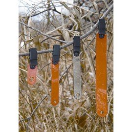 Orange Reflective Tree Marker (Pack of 20) 3” Hanging Trail Marking Reflectors, Trail Marking Tape, Trail Marking Ribbon, Trail Tape to Mark Trail, Highly Reflective Markers for Hiking or Hunting