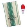 St. Nicholas Square Happy Holidays Striped Kitchen Towel & Chip