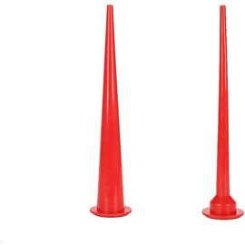 2 Pieces Cones Nozzles Caulking Nozzle Caulk Nozzle Applicator Caulking Nozzle Tips Replacement Extension, Red