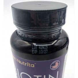 Inter Nutrita Biotin 5000 mcg with Collagen and Keratin - 60 tablets - 2 Pack