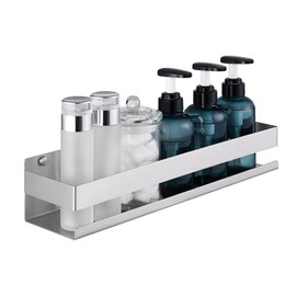 KES Bathroom Shower Shelf 15.7-Inch Bathroom Shelf Wall Mount Shower Caddy Stainless Steel Brushed Finish, BSC205S40B-2