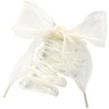 WEGOODZF Flat Sheer Shoe Laces: 2 Pairs 4CM Wide Fashion