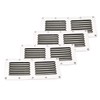 Amarine Made Stainless Steel Stamped Louvered Vent - Rectangular-4-1/2 X