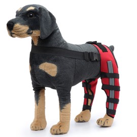 Dog Knee Brace, Support for Large and Small Dogs with ACL, CCL, Cruciate Ligament Injuries, Patella Dislocation, or Osteoarthritis for Both Back and Front Legs (L)