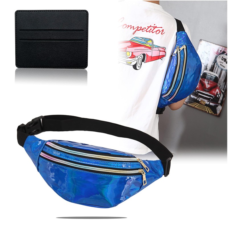 BAIYSFFG Metallic Fanny Pack Fashionable Waist Bag Waterproof Belt Bags