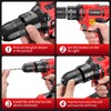 20V Cordless Drill, Electric Power Drill Set with Battery Charger,