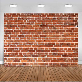 DHXXSC 8X6FT Red Brick Wall Backdrop Photo Studio Prop Baby Birthday Party Home Decor Photo Booth Banner Vinyl Photo Background DH-04