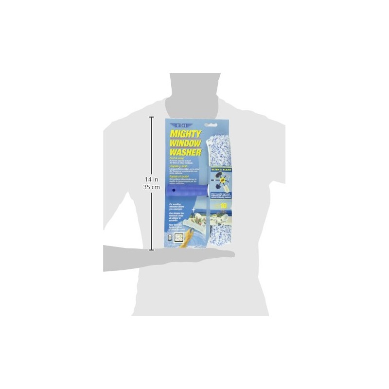 Ettore 50010 Mighty Window Washer, 10-Inch