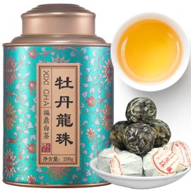 XIXICHA White Tea White Peony Tea 2013 Old White Tea Chinese Tea Fuding Dragon Pearls Tea7oz bai mu dan tea Organic planting-Rich in antioxidants 白茶 白牡丹茶
