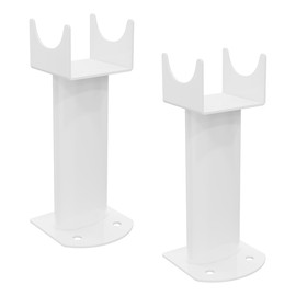 NRG Pair of Floor Mounting Feet for Oval Designer Double Radiators White