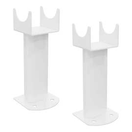 NRG Pair of Floor Mounting Feet for Oval Designer Double Radiators White
