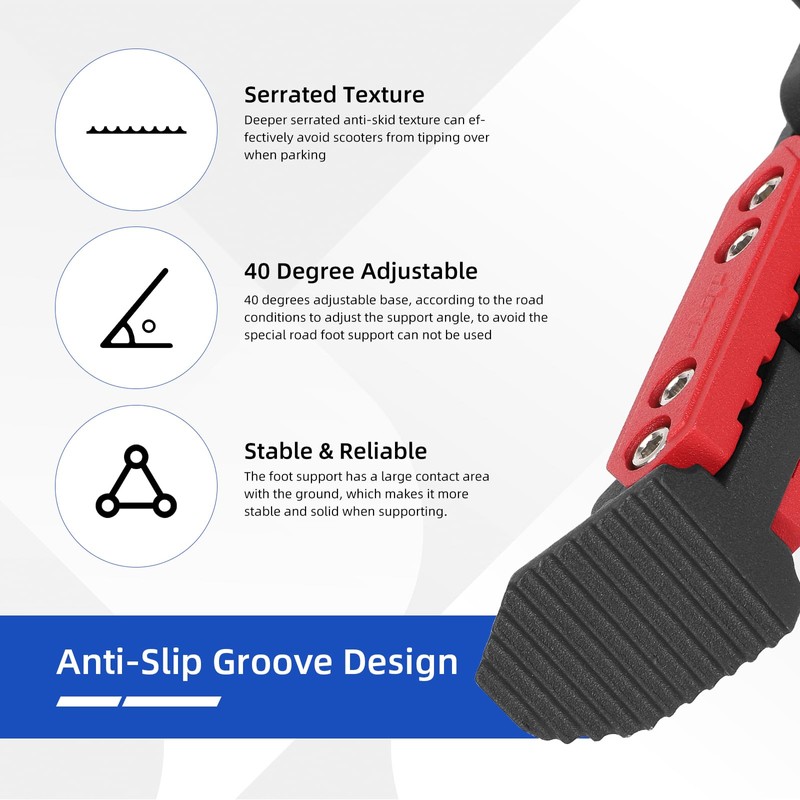 ulip Electric Scooters Kickstand Adjustable Parking Stand Feet Support Replacement
