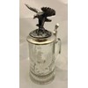 M. CORNELL IMPORTERS German Stein Eagle Wildlife Beer Glass w/Pewter