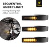 Motorcycle Fork Mounted LED Turn Signals 39-41mm Switchback Sequential Amber