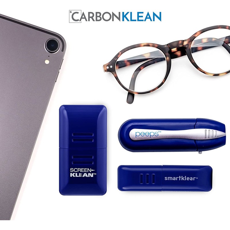 CarbonKlean Peeps Glasses Cleaner - for Eyeglasses, Reading Glasses, and