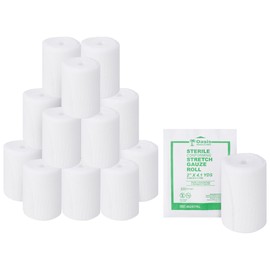 Oasis Conforming Stretch Gauze Bandage, 96 Rolls | Sterile Latex Free Rolled Gauze, Bandage Rolls for Effective Wound Care & Comfort (2" x 4.1 Yards)