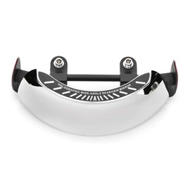 Espejo Retrovisor Holográfico para Motocicleta ABS Cromado Plata Cromado Espejo Retrovisor para Motocicleta Cromado 180 Ultra Gran Angular Montaje de Parabrisas Central Universal espejo retrovisor moto 180