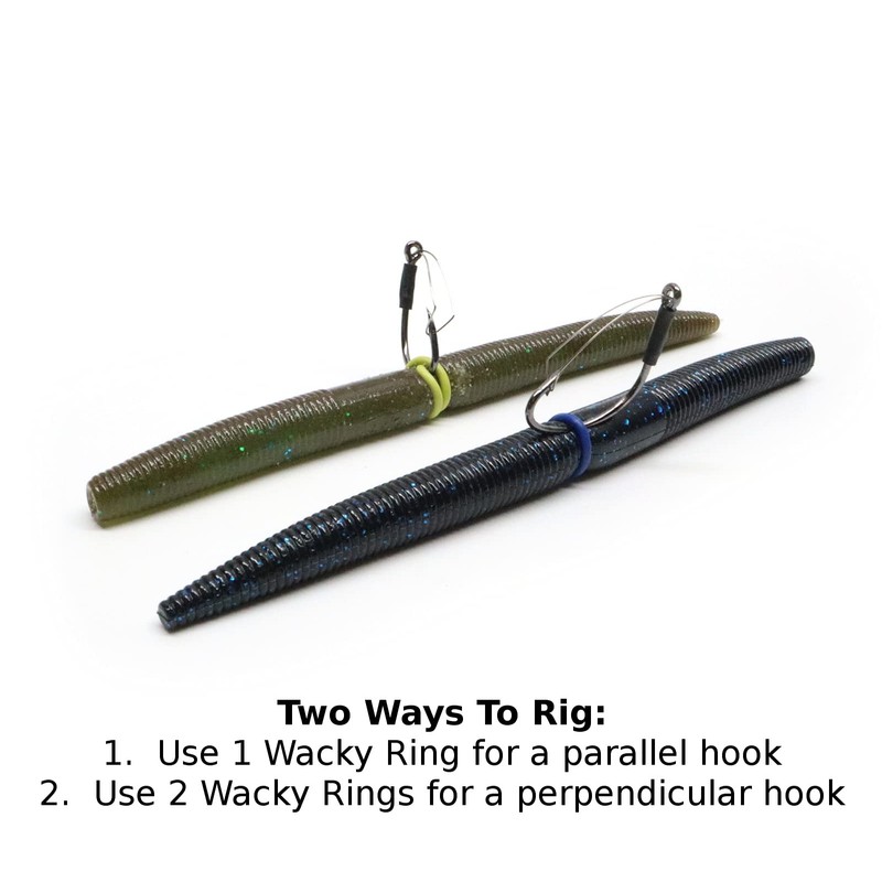 Wacky Rings - (GREEN PUMPKIN) O-Rings for Wacky Rigging Senko