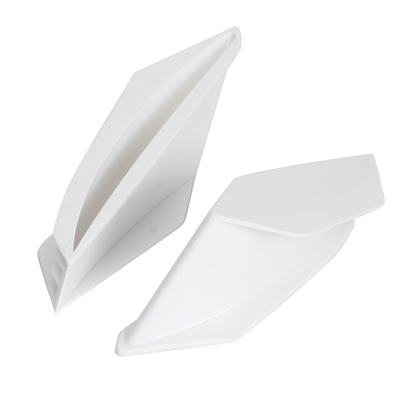 Motorcycle Aerodynamic Winglets Spoiler Wing Universal Modification AccessoryWhite