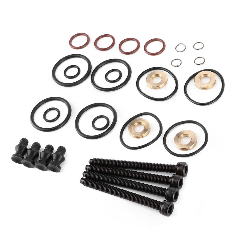 4Sets Fuel Injector Seal Repair Kit Sealing Assembly Clamp Bolt