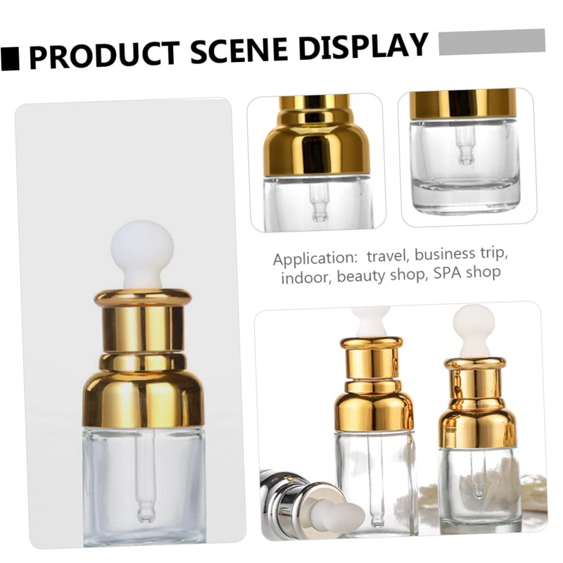 VILLFUL 30ml Essential Oil Dropper Bottle Set of 6 Refillable