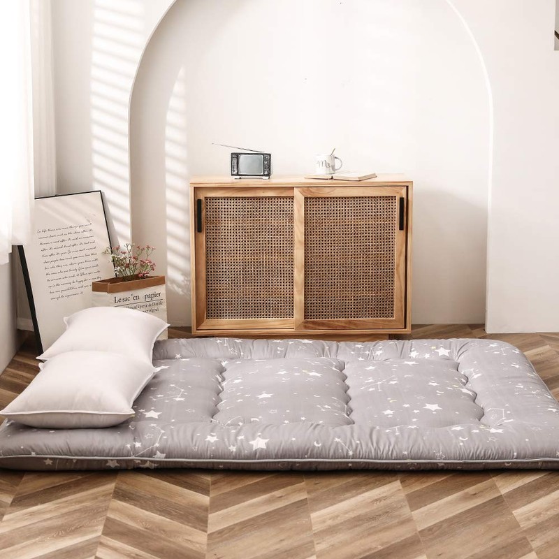 MAXYOYO Grey Constellation Japanese Futon Mattress, Tatami Mat Portable Camping