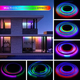 SEZO FCOB RGB IC High Density LED Strip Pixel Addressable COB RGB+WS2811 IC LED Strip 5M 720LEDs/M 21W/M DC24V IP30 Colour Changing DIY Decoration (SPI LED Controller Separately Available)