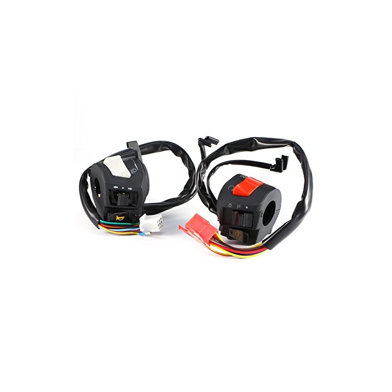 Motorcycle Handlebar Switch, 2PCS Universal 78'' Motorcycle Control Switch Left