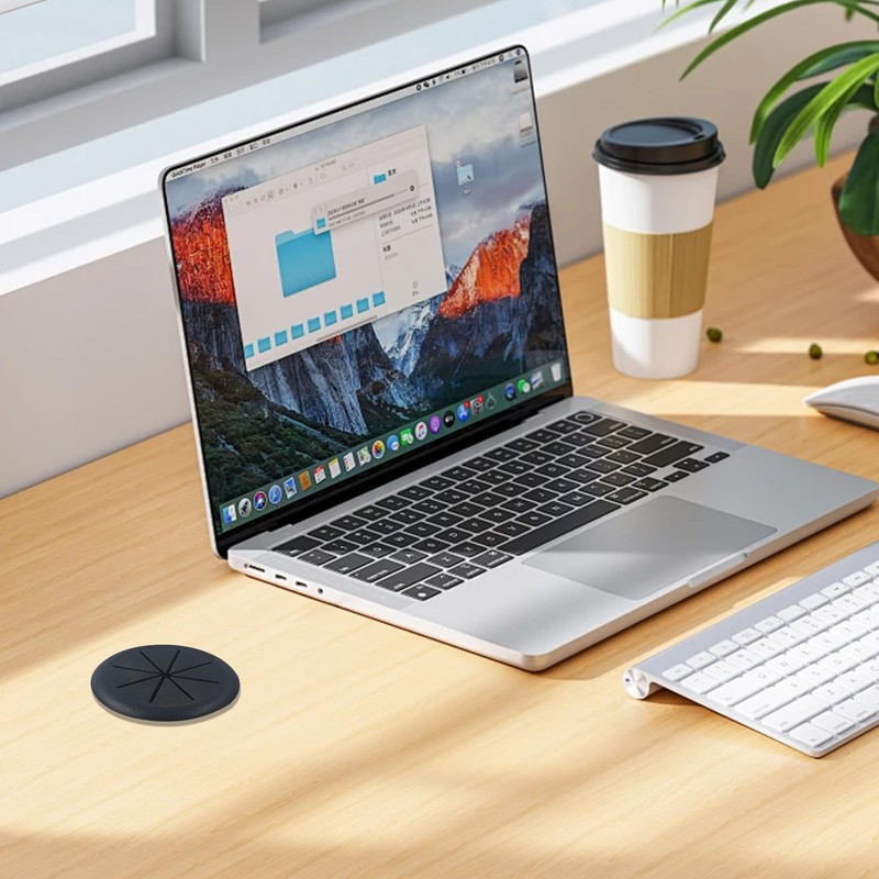 AUXBC 2PCS 2 Inch Flexible ABS Desk Grommet, Cable Cord