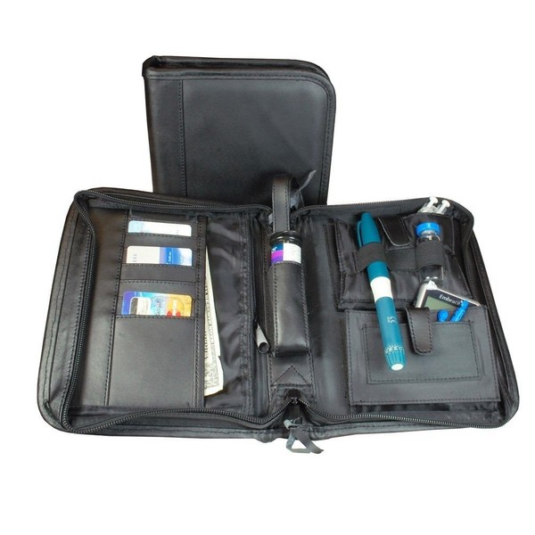 Leather High Profile Diabetes Supply Case from BeticBag