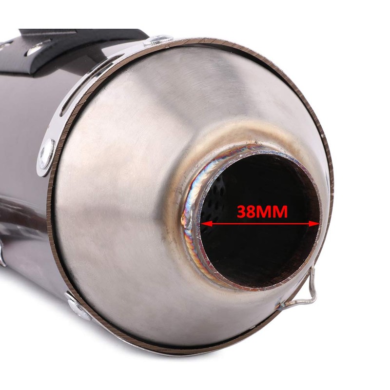 JFG RACING Dirt Bike Slip On Exhaust,Motorcycle Muffler Pipe Full