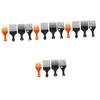 FOMIYES 4sets Detangle Style Afro Comb Wide Tooth Hair Comb
