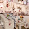 Embroidery Table Runner, Flower Table Runner Decorative Hollow Dining Table