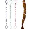 Cute Pearl Hair Ties for Women Hand Braided Sport Ponytail
