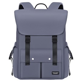 Amythe 0024 Men's Laptop Backpack, School Backpack for Teenagers and Women, with Computer Compartment for 15.6 Inch Laptop, Daypack, Waterproof Nylon for Travel, School, Work, Holiday, 20 Litres, gray