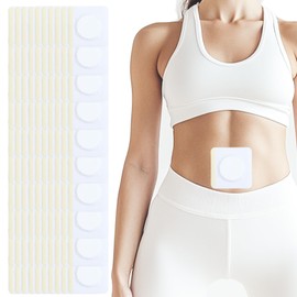 100 Count Castor Oil Pack Wrap Patches for Belly Button - Self-Adhesive & Disposable, 3.5 Inch Large Leak-Proof Design | No Mess, No Wash, Highly Absorbent, Easy to Use (Oil Not Included)