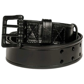 Beep Free® 1 1/2” Tactical Leather Belt | Black | 56-60 | Airport Friendly | Metal Free