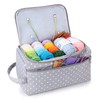 KALIDI Yarn Storage Knitting Bag Yarn Wool Crochet Hook Needles