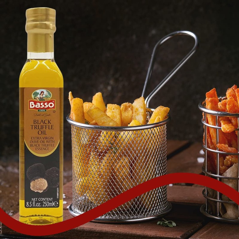 BASSO 1904 - Black Truffle Oil, Large Bottle 8.5oz (250