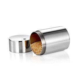 Toothpick Holder Dispenser SUS304 Stainless Steel Thickening Tooth Picks Container for Teeth and Appetizer (No Toothpicks)