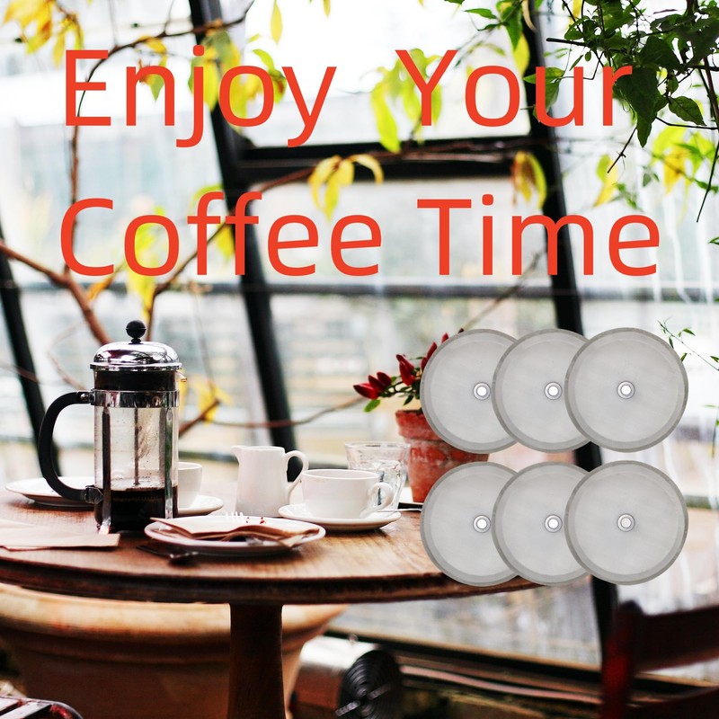Ruilida 6pcs French Press Filter Screen - Universal 1000 ml,