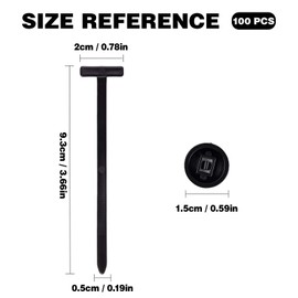 100 Stück Universal Kabelbinder aus Nylon, selbstsichernd, schwarz, UV-beständig, robust, für Auto, Outdoor und Heimwerker.