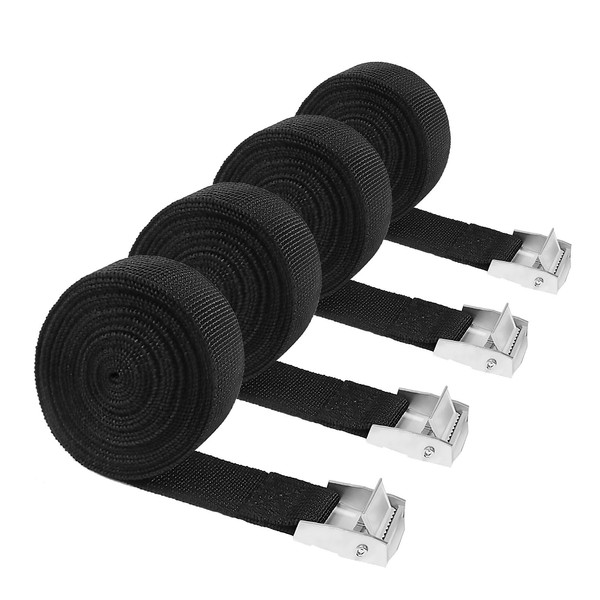 Quelcc Pack of 4 lashing straps, 25 mm x 3