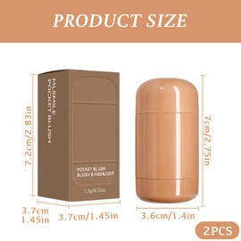 Katyjun Pack of 2 blush stick, natural blush stick