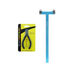 Nocking Pliers Set with T Shape Bow Square Ruler Nocking Buckle Archery Plier Recurve Bow Tool Set