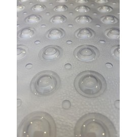 Sultan's Linens Non Slip Bath Mat Bubble Texture with Suction Cups, Machine Washable