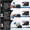 Retractable Ratchet Straps, 1763lb Break Strength Blue Self Retracting Ratchet