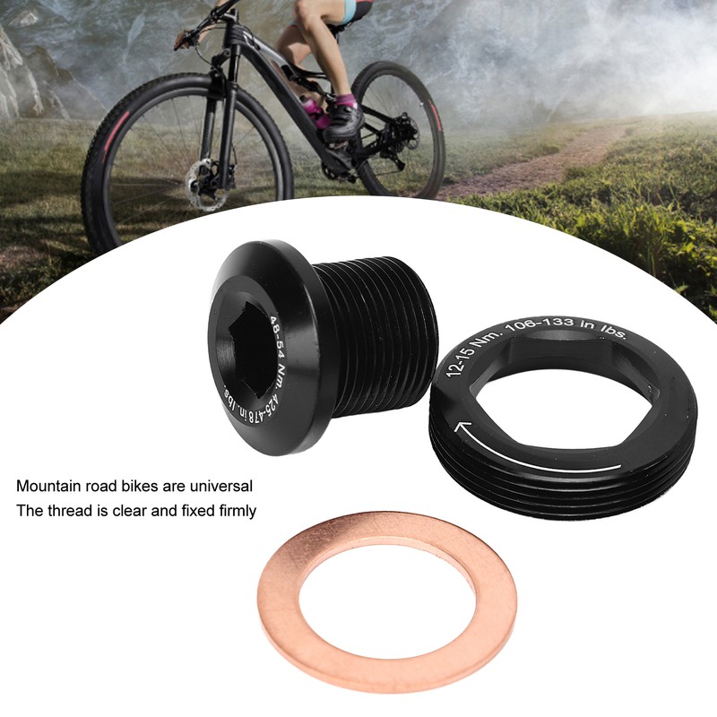 Bike Crankset Bolt Aluminum Alloy M15 M26 Hex Crank Arm